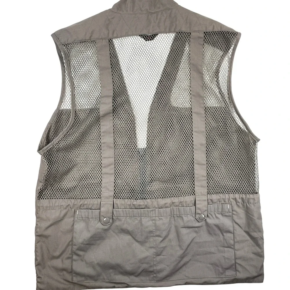 VTG Domke Utility Vest Canvas Mesh Multi‑Pocket Outdoor Hiking Fishing 2 Large?